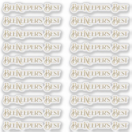 Gold Beekeeper's Best Honey Apiary Product Label (Vorderseite)