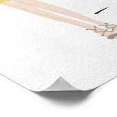 Gold "Beenden Sie Ihren Traum nie" Zitat-Poster Poster (Ecke)