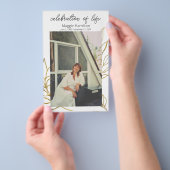 Gold Beerdigung des Lebenszeitplans Flyer (Handgriff)