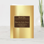 Gold-Beerdigung-Programm Programm (Rückseite)