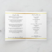 Gold-Beerdigung-Programm Programm (Innenseite)