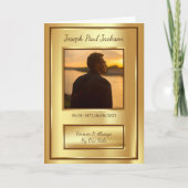 Gold-Beerdigung-Programm Programm (Vorderseite)