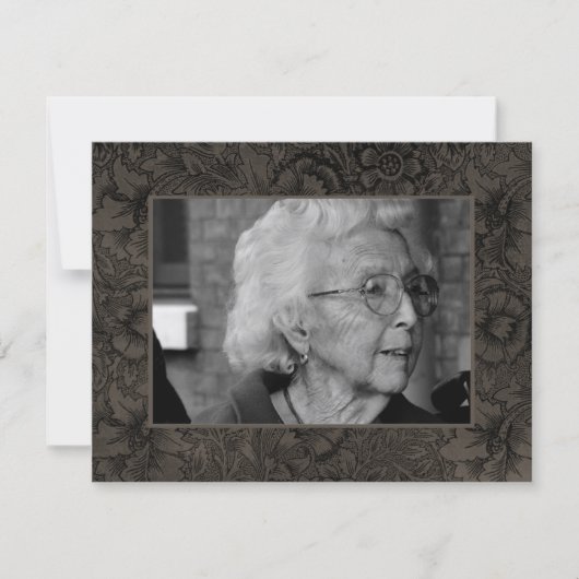 Gold-Beerdigungserinnerung Foto Karte (Vorderseite)