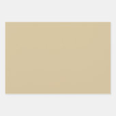 Gold Beige Arabesque Muster Geschenkpapier Set (Vorderseite 3)