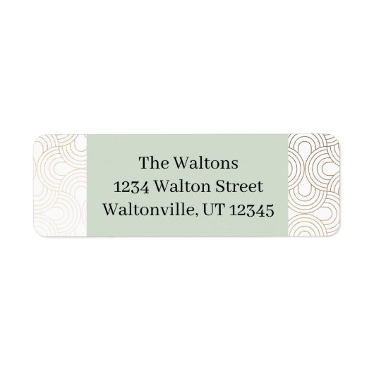 Gold/Beige-Circle-Design (Vorne)