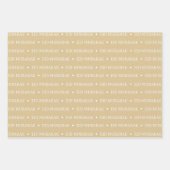 Gold Beige Eid Mubarak Masjid Design Geschenkpapier Set (Vorderseite)