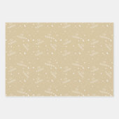 Gold Beige Kids Eid Mubarak Geschenkpapier Set (Vorderseite 2)