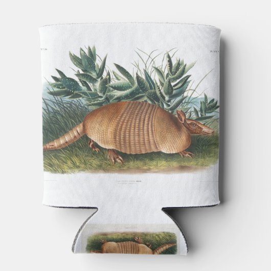 Gold Beige Nine-banded Armadillo Dosenkühler (Rückseite)