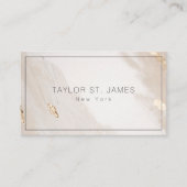 Gold Beige Paint Spritzer Visitenkarte (Vorderseite)