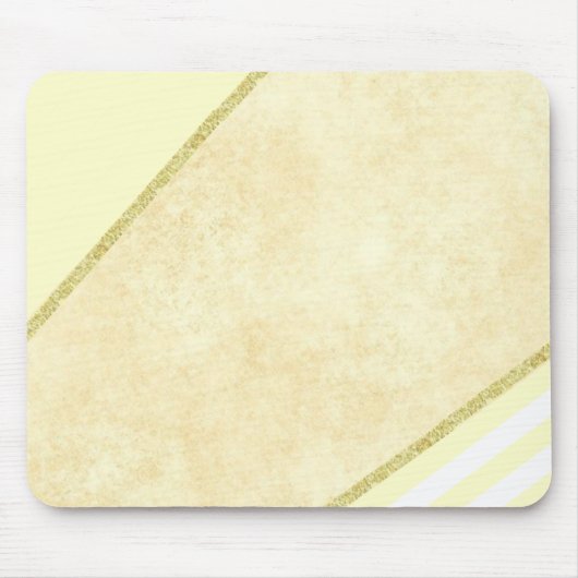 Gold Beige Streifen Maus Pad! Mousepad (Vorne)