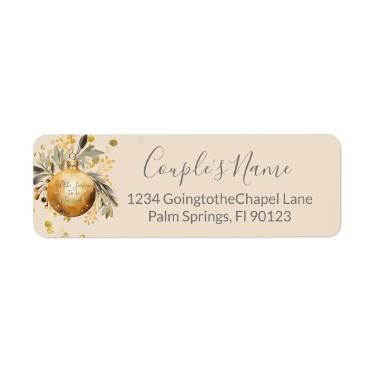 Gold Beige Weihnachtsfeier (Vorne)