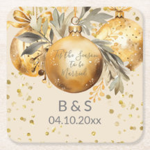 Gold Beige Weihnachtsfeier