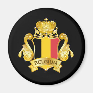 Gold Belgien Magnet