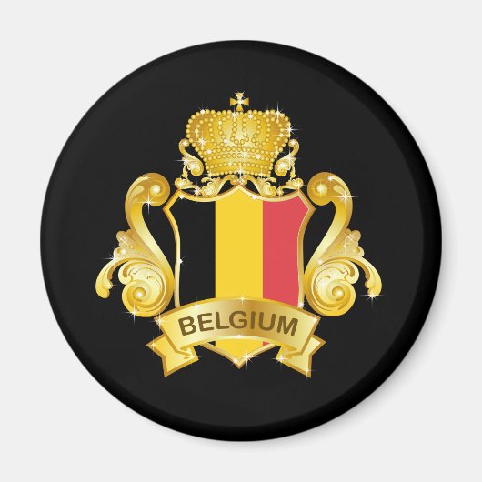 Gold Belgien Magnet (Vorne)