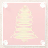 Gold Bell Abstrakt Red Untersetzer (Rückseite)