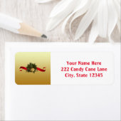 Gold Bell Weihnachtsfeiertagsadressen Labels (Insitu)