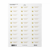 Gold Bells Address Label (Vorne)