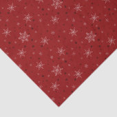 Gold Bells Rote Schneeflocken Seidenpapier (Ausschnitt)