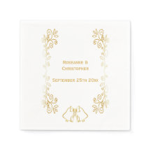 Gold Bells Scrollwork Hochzeitsempfang
