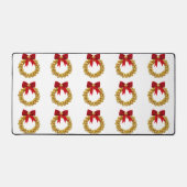 Gold Bells Wreaths Desk Mat Schreibtischunterlage (Vorderseite)