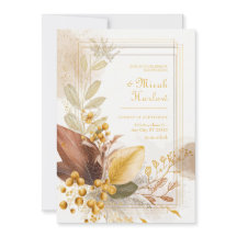 Gold Berry Siena Blatt Botanische Hochzeit