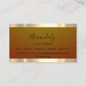 Gold Beruflich Consulting Dusty Meadow Visitenkarte (Rückseite)