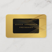 Gold | Beruflich Elegant Modernes Golden Visitenkarte (Vorderseite)