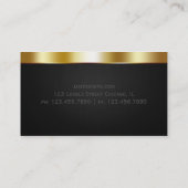 Gold beruflich visitenkarte (Rückseite)