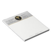 Gold Berufliche Medizin Caduceus - Notepad Notizblock (angewinkelt)