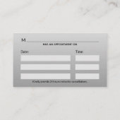 Gold Berufliche medizinische Caduceus Terminkarte (Rückseite)