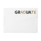 Gold Big Bold Abschluss: Angle Cut Letters (Rückseite)