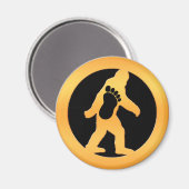 Gold Bigfoot Magnet (Vorderseite/Rückseite)