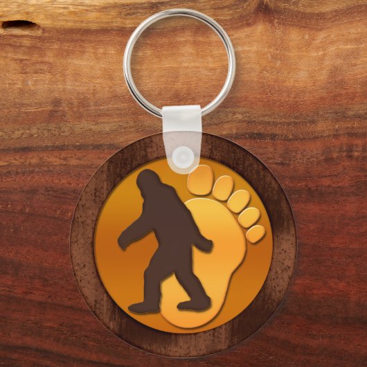 Gold Bigfoot Schlüsselanhänger (Vorderseite)