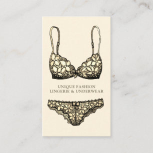 Gold Bikini Schwimmbekleidung Dessous Unterwäsche Visitenkarte