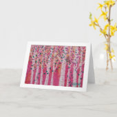 Gold Bird Karte (Gelbe Blume)
