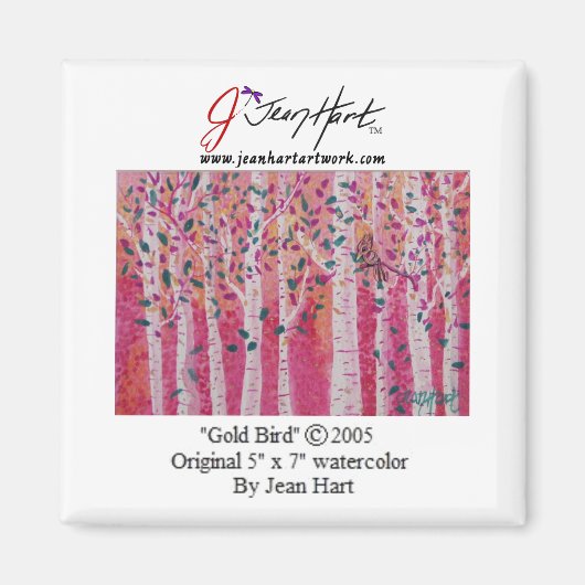 Gold Bird Magnet (Vorne)