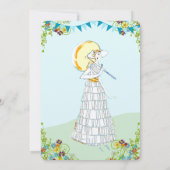 Gold Birdcage Bunting Garden Brautparty Einladung (Rückseite)