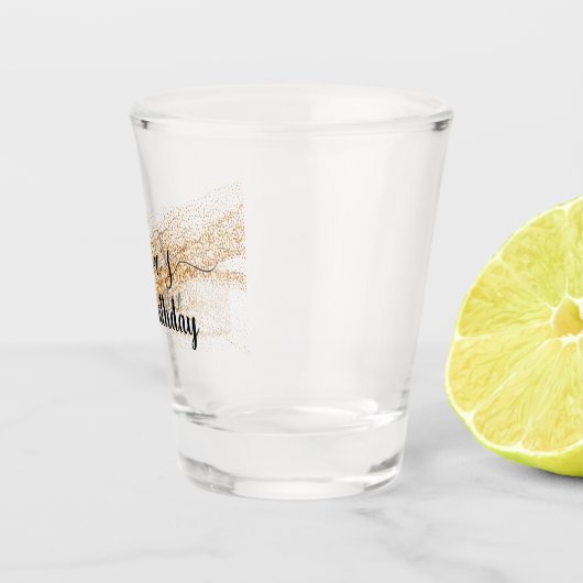 Gold Birthday Party Schnapsglas (Rechts)