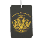 Gold Bison Stampede im Wilden Prärien Autolufterfrischer (Rückseite)