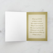 Gold Black 50. Hochzeitstag Karte (Innenseite)