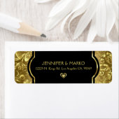 Gold & Black 50. Hochzeitstag Weinsiegel (Insitu)