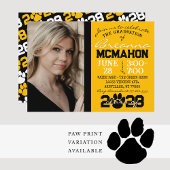 Gold & Black Abschluss 2 Foto Ankündigung