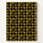 Gold Black Ancient Greece Meander Pattern Name Notizblock (Rückseite)
