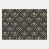 Gold Black Apiary Queen Bee Geschenkpapier Set (Vorderseite)