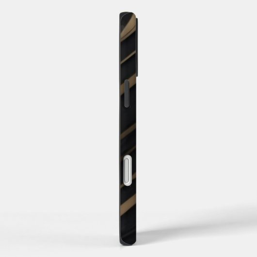 Gold Black Apple iPhone Case (Rückseite / Rechts)