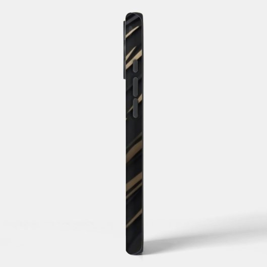 Gold Black Apple iPhone Case (Rückseite / Links)