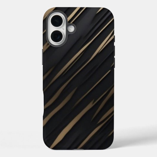 Gold Black Apple iPhone Case (Rückseite)