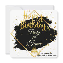 Gold & Black Birthday