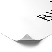 Gold Black Birthday Party Custom 18x24 Foto Poster (Ecke)