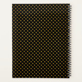 Gold Black Cat Art Deco Planer (Rückseite)